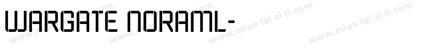 wargate noraml字体转换